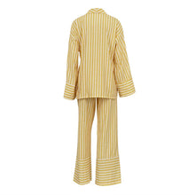 Load image into Gallery viewer, Women's Two-piece Set Autumn New Striped Long-sleeved Loose Lace-up Top High-waisted Trousers Fashion Casual Suit for Women
