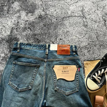 Load image into Gallery viewer, 14OZ Red Ear American Classic fit straight drum cotton ball Denim Jeans