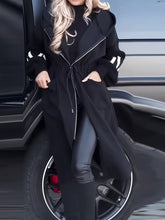 Charger l'image dans la galerie, Plus Size, Elegant Hooded fCasual Zippered Side Pockets Jacket