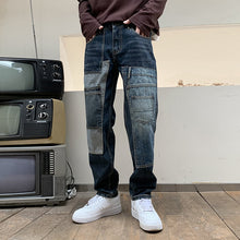 Load image into Gallery viewer, Multi-pocket Loose Dad Jeans