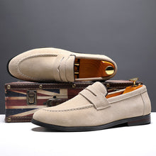 Load image into Gallery viewer, Nubuck Leather Men Casual Shoes