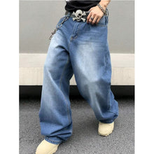 Lade das Bild in den Galerie-Viewer, Men's Jeans Straight Loose Wash