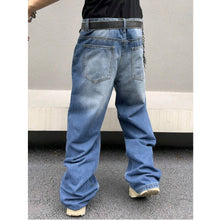 Lade das Bild in den Galerie-Viewer, Men's Jeans Straight Loose Wash