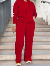 Lade das Bild in den Galerie-Viewer, Plus-Size Casual Lightweight Long-Sleeve T-Shirt And Long Pants Set,