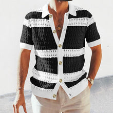 Load image into Gallery viewer, Men's Polo Short Sleeve Cardigan