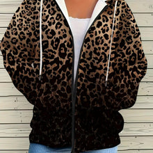 Lade das Bild in den Galerie-Viewer, Retro V-Neck Sweatshirt with Front Zipper Closure, Long Sleeve & Pockets