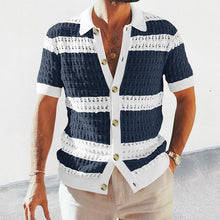 Load image into Gallery viewer, Men's Polo Short Sleeve Cardigan