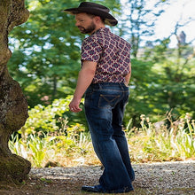 Cargar imagen en el visor de la galería, Pantalones vaqueros estilo punk de campana