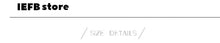 Load image into Gallery viewer, SHADOW FASHION CLOTHING IEFB denim trousers size details chart for men's casual straight leg jeans