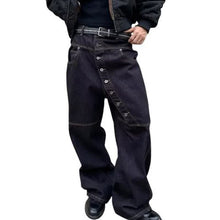 Load image into Gallery viewer, Curved Long Button-Down Design Jeans
