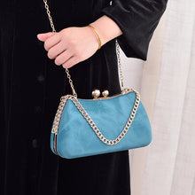 Load image into Gallery viewer, Black PU dinner minimalist handbag
