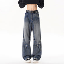 Load image into Gallery viewer, Relaxed Straight Leg Jeans Men Long Pants
