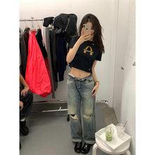 Load image into Gallery viewer, Casual Ripped Denim Jeans for Women - Comfortable and Stylish Everyday Wear
