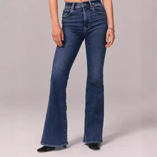 Load image into Gallery viewer, Women's flared pants new fashion light color jeans for women
