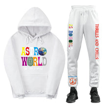 Load image into Gallery viewer, Travis Scott ASTROWORLD Hooded Sweatshirt and Sweatpants Set Casual Style
