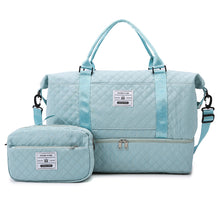 Load image into Gallery viewer, Checkered Dry-Wet Separation Sports Tote Bag
