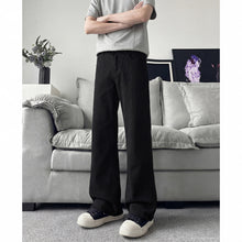 Lade das Bild in den Galerie-Viewer, Slant Cut Flared Clean Fit Straight Leg Slim Flared Pants Vibe Trendy
