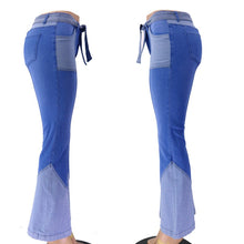 Load image into Gallery viewer, Patchwork Flare Jeans for Women Stretch Vintage Casual Fashion Slim High Waist Streetwear Women Jeans
