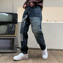 Load image into Gallery viewer, Multi-pocket Loose Dad Jeans
