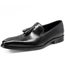 Charger l'image dans la galerie, Fringed Cowhide British Business Shoes Men
