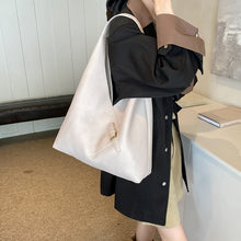 Load image into Gallery viewer, Solid color soft leather underarm bag
