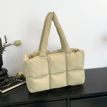 Load image into Gallery viewer, Quilted Single-Shoulder Bag Down Jacket Bag Large Capacity
