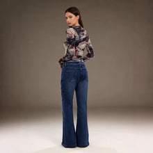 Load image into Gallery viewer, Retro Slim Fit Stretch Flared Jeans Pants for Women Long Pants
