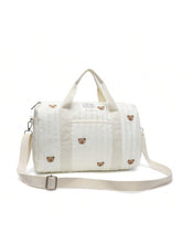 Load image into Gallery viewer, Embroidered Travel Bag Large Capacity Luggage Bag Lightweight Carry-on Handheld Shoulder Bag Boston Bag
