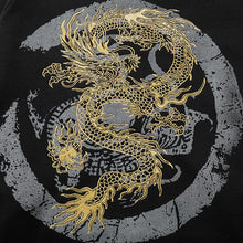 Load image into Gallery viewer, Heavy industry embroidered golden dragon sweatshirt men loose autumn pure cotton national trend jacket men
