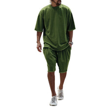 Load image into Gallery viewer, Sports suit casual loose short sleeved T-shirt shorts trendy men's clothing
