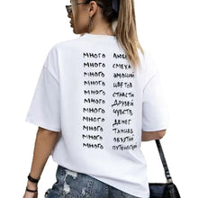 Load image into Gallery viewer, Round neck loose short sleeved top
