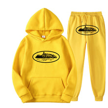 Load image into Gallery viewer, Plus Size Long Sleeve Pullover Hoodie Sweatpants Set
