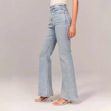 Load image into Gallery viewer, Women's flared pants new fashion light color jeans for women
