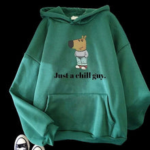 Load image into Gallery viewer, I'm Just A Chill Guy Funny Dog Cartoon Print Hoodie for Men
