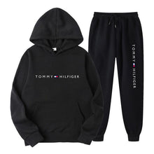 Load image into Gallery viewer, Men's Casual Printed Fleece Lined Hoodie and Sweatpants Set
