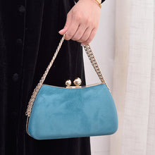 Load image into Gallery viewer, Black PU dinner minimalist handbag
