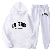 Load image into Gallery viewer, Oversize Fleece-Lined Long Sleeve Pullover Hoodie Set
