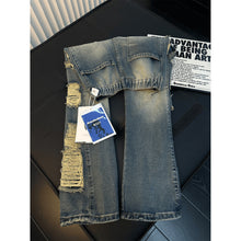 Load image into Gallery viewer, Street Style Ripped Straight Leg Jeans for Men
