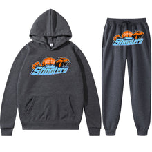 Load image into Gallery viewer, Men's Loose Graphic Print Long Sleeve Hooded Sweatshirt Two-Piece Set
