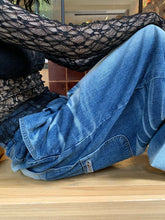 Load image into Gallery viewer, Pattern Jeans for Women Loose Pleated Wide Leg Pants for Women
