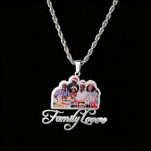 Load image into Gallery viewer, Custom-Made, Ships in 3-5 Days Color UV Photo Stainless Steel English Name Necklace

