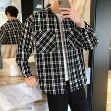 Load image into Gallery viewer, Men's Casual Plaid Long Sleeve Shirt Jacket Loose Fit
