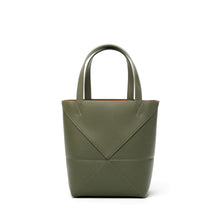 Load image into Gallery viewer, Large capacity single shoulder geometric splicing folding bucket bag
