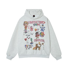 Load image into Gallery viewer, Cartoon printed hoodies with different animals
