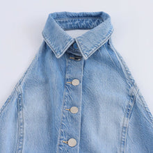 Load image into Gallery viewer, Bareback denim jumpsuit women's clothing
