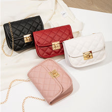 Load image into Gallery viewer, Small square bag embroidered diamond grid women's bag
