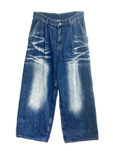 Load image into Gallery viewer, Pattern Jeans for Women Loose Pleated Wide Leg Pants for Women
