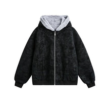 Load image into Gallery viewer, Leather Rabbit Fur Plush Fleece Lined Jacket
