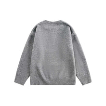Load image into Gallery viewer, Loose Knit Sweater for Men Solid Color V-Neck Pullover
