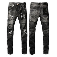 Lade das Bild in den Galerie-Viewer, High Street Jeans Black Slim Fit Stretch Skinny Men
